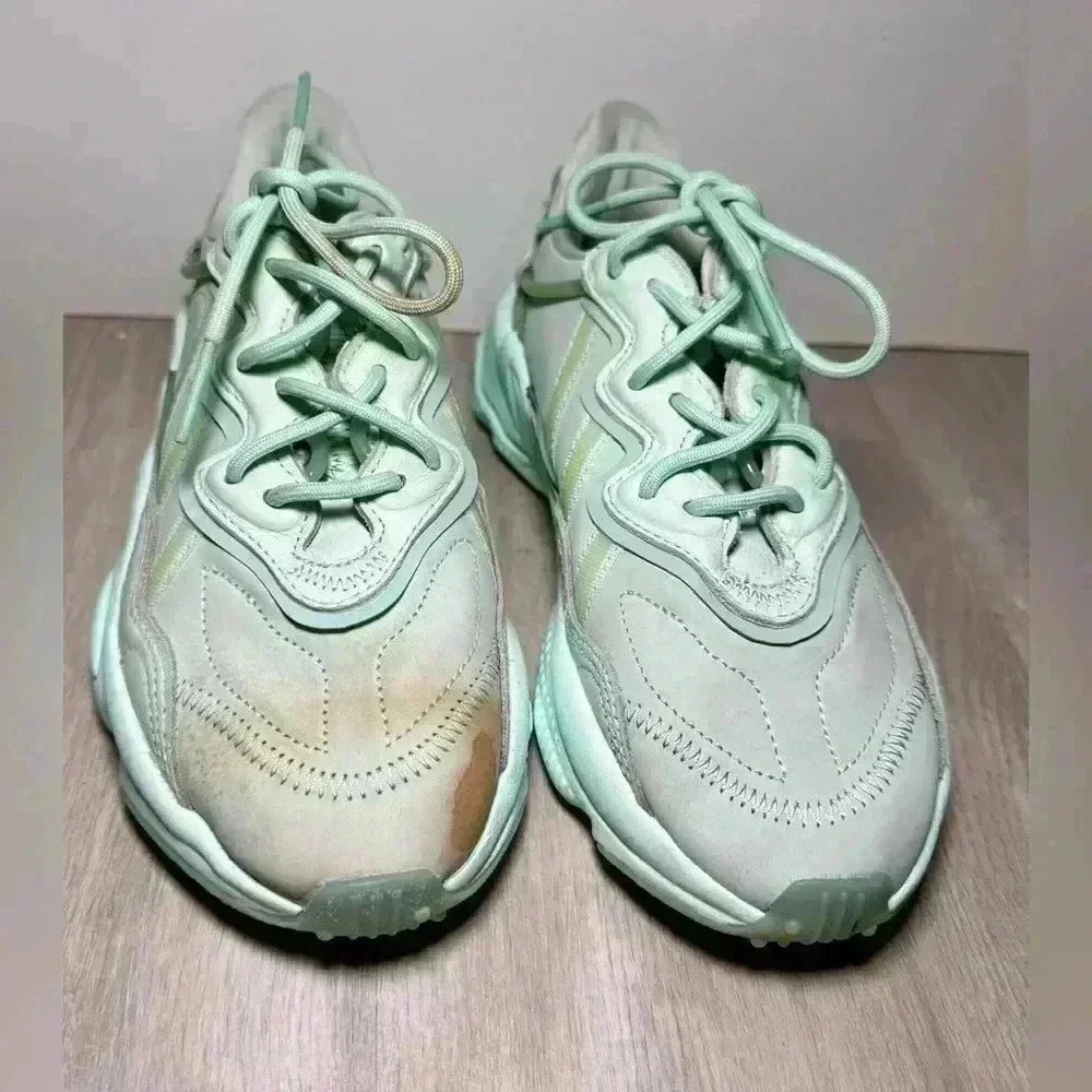 Womens Adidas Originals Ozweego Dash Green Athletic Shoes Size 5 GZ2788